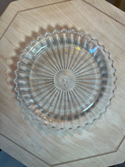 Caroline - Assiette en verre - Vintage