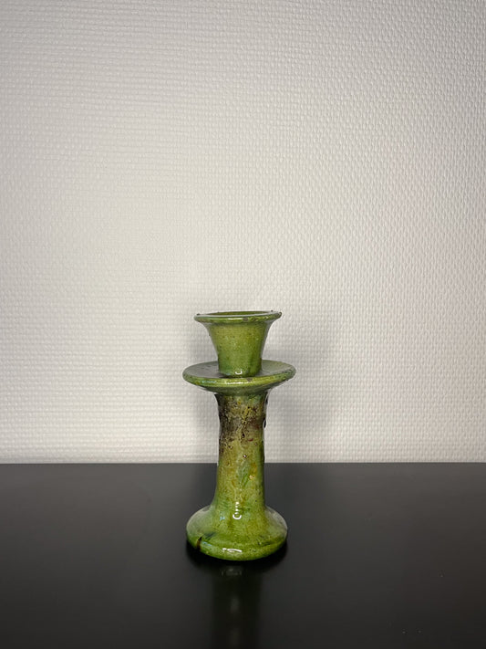Rachid - Green candle holder - Tamegroute