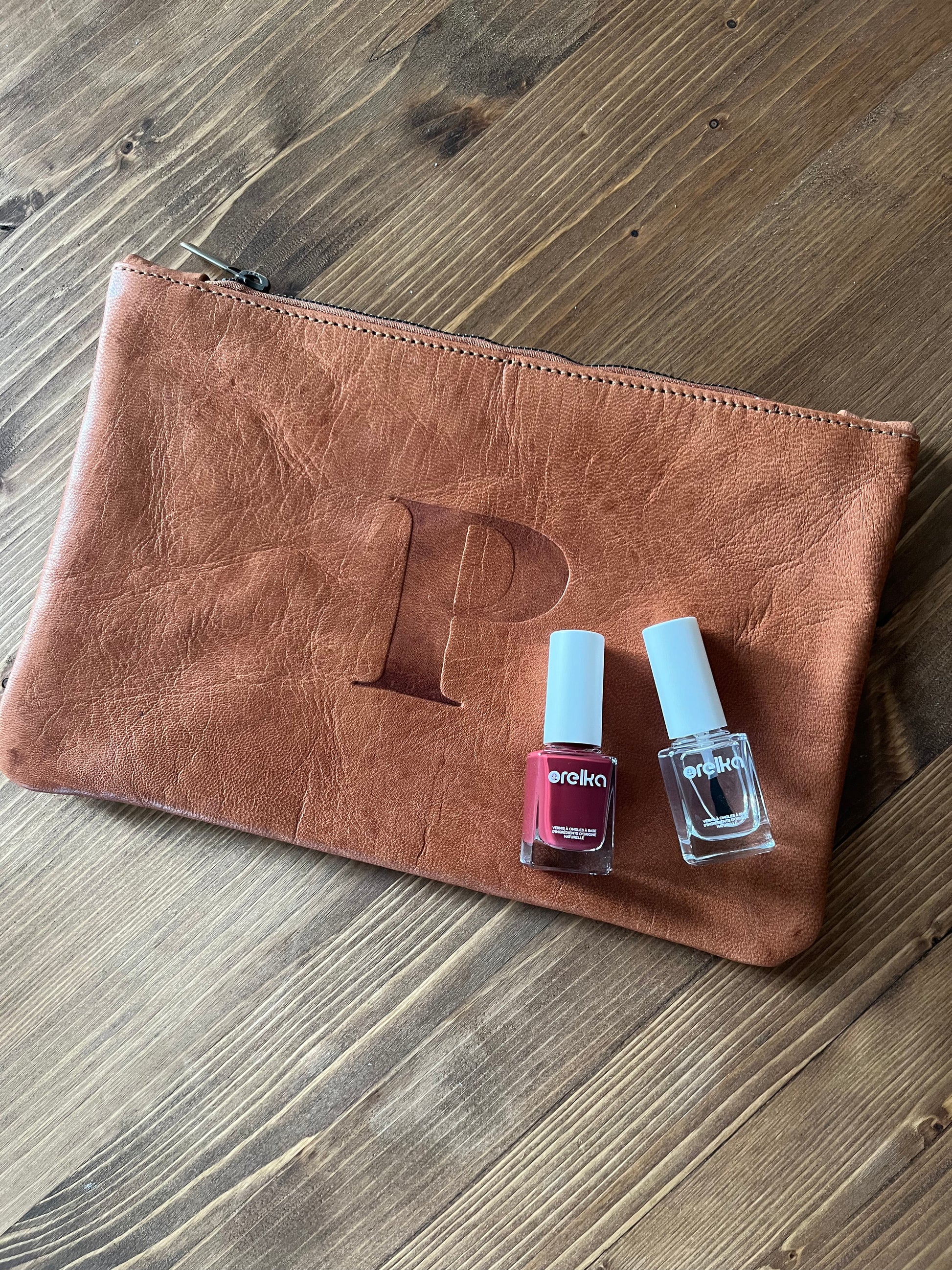 Maëlys – Pochette en cuir personnalisable – Maison Margaux & Co