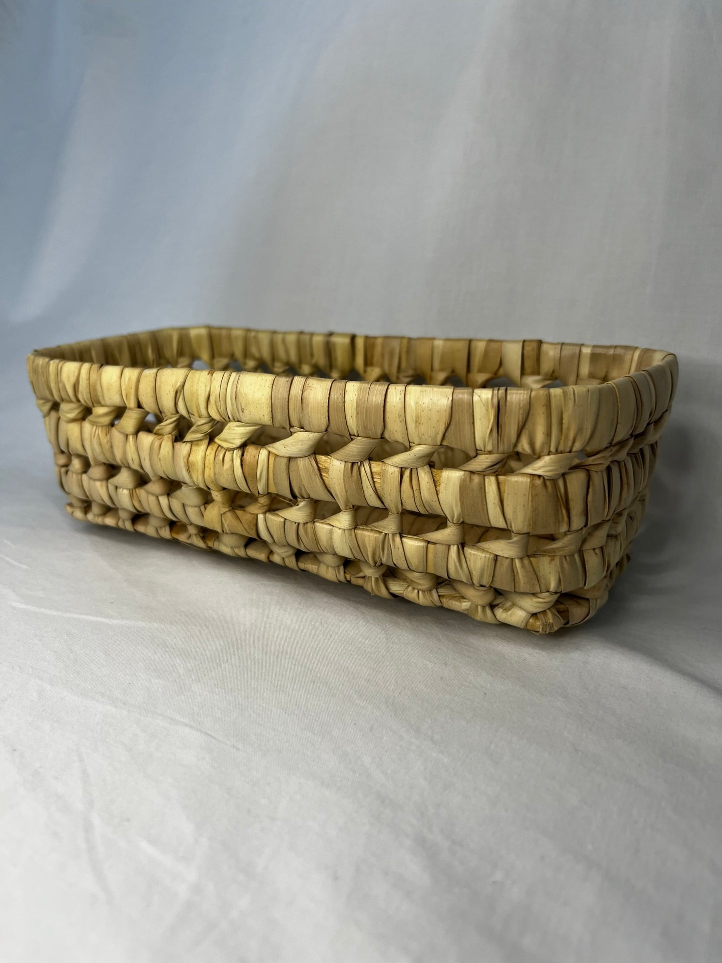 Léa - Long storage basket - Raffia